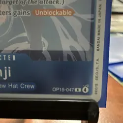 Sanji OP15-047 R Blocker Unblockable Counter +1000 4000 Power One Piece CCG EN - Image 3