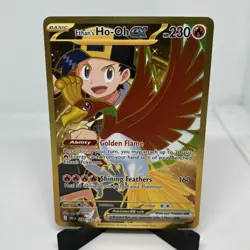 Pokemon TCG Ethan's Ho-Oh EX Gold Holo Card 239/182 Destined Rivals - Image 1