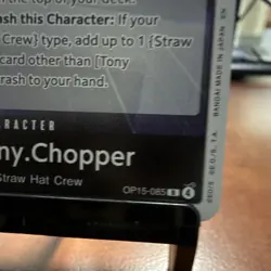 Tony Tony Chopper OP15-085 2000 HP 2 Cost One Piece CCG EN Bandai Character Card - Image 2
