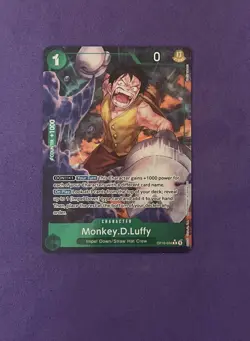 Monkey.D.Luffy Alt Art OP16-034 OP16 The Time of Battle NM - Image 1