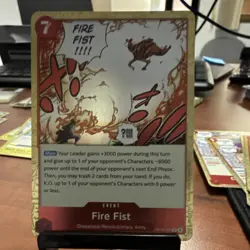 Namco Fire Fist Op15-020 Rare Foil Event Pillars of Strength One Piece CCG EN - Image 1