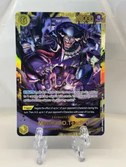 One Piece CCG The Time Of Battle Marshall D Teach SEC OP16-119 Mint - Image 1