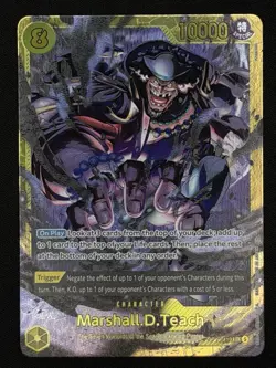 One Piece OP16-119 Marshall D Teach SEC Foil NM English - Image 4