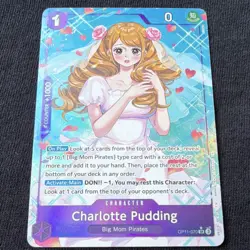 ONE PIECE Charlotte Pudding OP11-070 Alternate Art SR Foil A Fist of Divine Spe… - Image 1