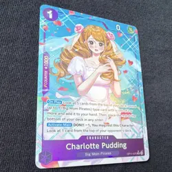 ONE PIECE Charlotte Pudding OP11-070 Alternate Art SR Foil A Fist of Divine Spe… - Image 3