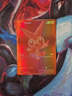 Pokemon TCG White Flare English Red Victini Card 172/086 - Image 1