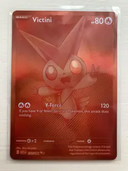 Pokemon TCG White Flare English Red Victini Card 172/086 - Image 1