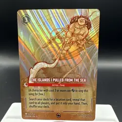 Disney Lorcana TCG The Islands I Pulled from the Sea 216/204 Enchanted Holo - Image 1