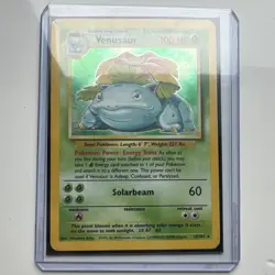 Venusaur 15/102 1999 Base Set Holo Rare Pokemon TCG Card English 100 HP - Image 1