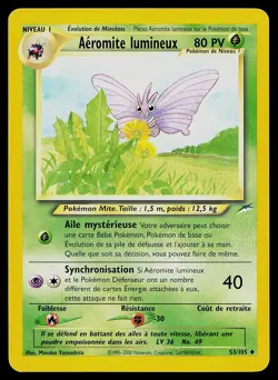 Pokemon Card - Light Venomoth Neo Destiny 53/105 Uncommon - Image 1