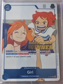 Girl (OP14 Release Event Winner) OP-PR P-096 Foil SEALED PR NM One Piece Promoti - Image 1