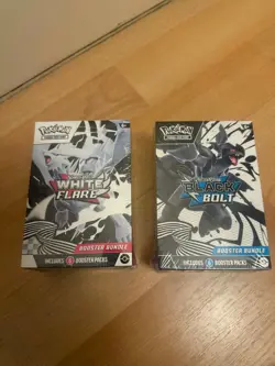 Pokemon TCG Black Bolt and White Flare Booster Bundle Set of 2 SEALED - Image 1