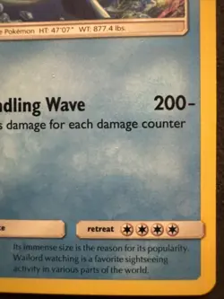 Wailord 40/168 Cosmos Holo Rare Celestial Storm Pokemon Card LP - Image 5