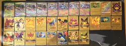 Pokemon TCG Lot. V, IR, EX, Gold Foil Fan Art. Etc. 162 Cards Total. - Image 4