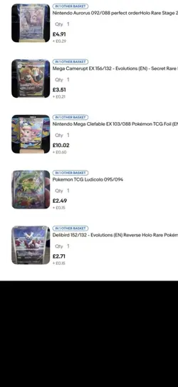 Pokemon Company Pokemon TCG 10-card lot Rapidash 189/182 Pidgey 207/197 - Image 2