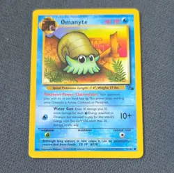 Pokemon TCG Fossil English card lot x2 Omanyte 52/62 Omastar 40/62 1999 - Image 2