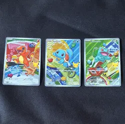 Pokemon TCG MEP Holo 3-Card Starter Lot Charmander Squirtle Bulbasaur 037-039 NM - Image 1