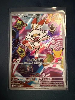 Pokemon TCG MEP Promo Holo 3-Card Lot Grookey 052 Sobble 054 Scorbunny 053 - Image 4
