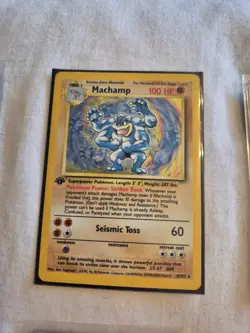 Pokemon TCG Vintage 10-Card Lot Machamp Holo 1st Edition (1999) English - Image 2