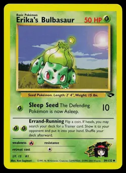 Pokemon Card - Erika's Bulbasaur Gym Challenge 39/132 Uncommon - Image 1