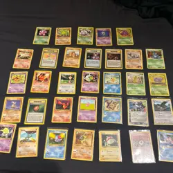 Pokemon Vintage Base Set Neo Gym Card Collection WOTC 1999-2000 33 Cards Lot - Image 1
