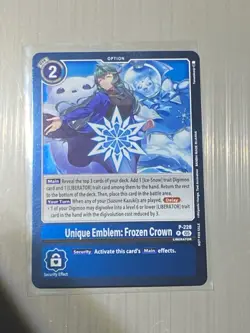 Digimon Card Game Unique Emblem: Frozen Crown Dawn of Liberator Promo P-228 NM - Image 1