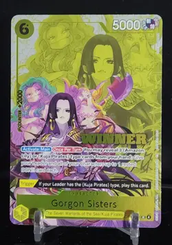 Gorgon Sisters (Winner Pack 2026) The Azure Sea's Seven (OP14) Foil Winner Card - Image 1