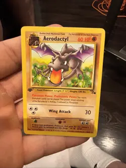 Aerodactyl - 16/62 - Pokemon Fossil 1st Edition Rare Card WOTC LP - Image 1