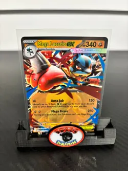 Pokemon Card 2025 MEGA LUCARIO EX Double Rare 077/132 Mega Evolution NM/M - Image 1