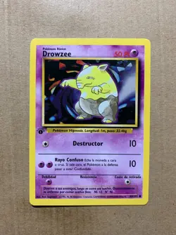 1st Edition SPANISH Drowzee 49/102 Base Set - Common Pokemon Card - NM/Mint - Image 1