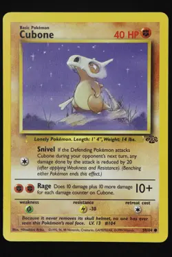 Cubone - 50 - Jungle - Pokemon Card - Near Mint - Image 1