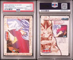 1998 Yu-Gi-Oh Toei Amada Bandai Yami Bakura Card PSA 10 - Image 1
