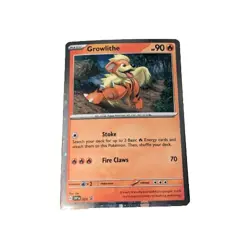 Growlithe SVP 024 Holographic Black Star Promo Pokemon Card TCG NM or Batter - Image 1