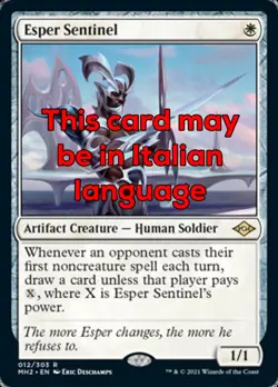 MTG ESPER SENTINEL EXC - SENTINELLA DI ESPER - MH2 - MAGIC - Image 1