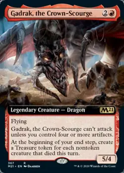 MTG GADRAK, THE CROWN-SCOURGE FOIL EXC GADRAK, IL FLAGELLO DELLE CORONE - Image 1