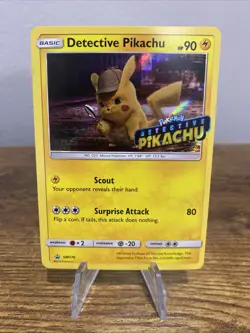Detective Pikachu (Stamped) - SM170 - SM Black Star Promo - NM - SM Promo - Image 1