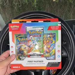 Pokemon TCG First Partner Illustration Collection Series 2 2 Packs Promo - Image 1