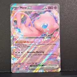 Pokemon TCG Mew ex 151/165 SV: Scarlet & Violet 151 Double Rare Full Art Holo - Image 1