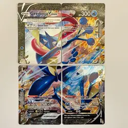 Greninja V-UNION Set of 4 Full Art Holo Promos - Pokemon SWSH - NM / Box Fresh - Image 1