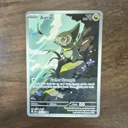 Pokemon Axew Illustration Rare SV: Black Bolt 145/086 Full Art Holo English 70HP - Image 1