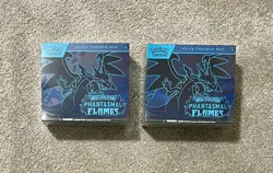Pokemon TCG Phantasmal Flames ETB New Sealed Box Lot of 2 Elite Trainer Boxes - Image 1