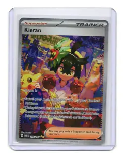 Pokemon Twilight Masquerade Kieran Card Holo #218/167 - Image 1