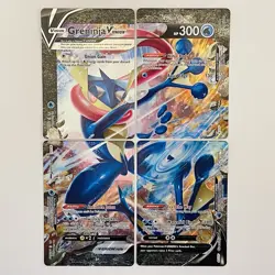 Greninja V-UNION Set of 4 Full Art Holo Promos - Pokemon SWSH - NM / Box Fresh - Image 1