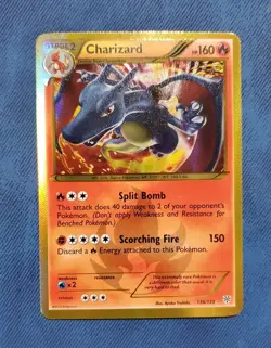 Charizard - 136/135 - Pokemon Plasma Storm Black & White Secret Rare Card LP+ - Image 1