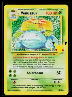 Venusaur 15/102 Classic Collection Celebrations: Classic Collection Pokemon NM - Image 1