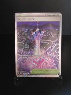 The Pokemon Company Prism Tower Trainer-Stadium 111/086 Secret Rare Holo EN - Image 1