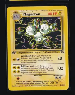 1999 Fossil Magneton 26/62 1st Edition Rare English - NM Pokemon TCG - Image 1