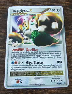 Regigigas Lv. X 100/100 Stormfront Pokemon Holo Ultra Rare NM FRONT LP BACK - Image 1