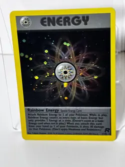 Pokemon Rainbow Energy Holo 17/82 Team Rocket Vintage WOTC LP⚡🌈 - Image 1
