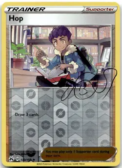 Hop 133/159 Holo Rare Crown Zenith Pokemon Reverse Holo Near Mint - Image 1
